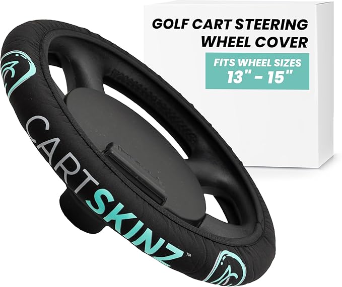 Neoprene Golf Cart Steering Wheel Cover - Universal Fit (13"-15"), Lightweight, Portable, Machine Washable, Trusted by Golf Industry Pros - 38 Animal Print