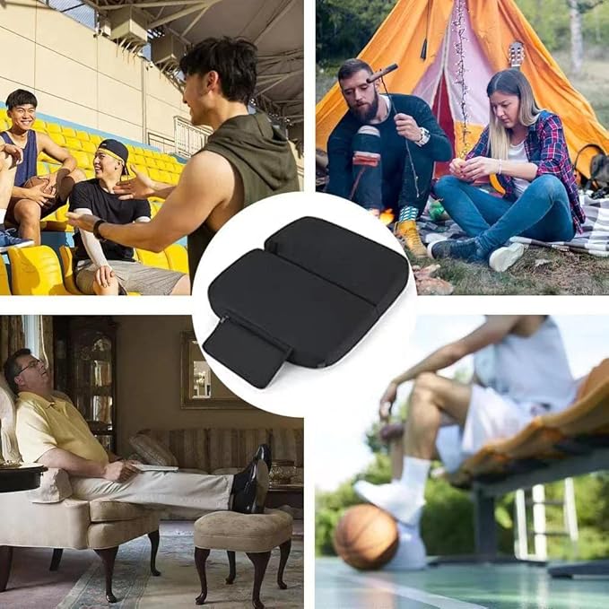 Extra Wide Heated Seat Cushion with 10000 mAh Mobile Bank Pack, Foldable Heated Stadium Seats for Bleacher, Portable Heating Pad Stadium Seat Cushion, USB Heating Seat Pad for Stadium Camping