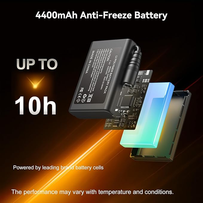 SAVIOR HEAT Heated Seat Cushion with Battery Pack 4400mAh 3 Heat Settings Butt Pillow for Long Sitting USB Heated Seat Cover Pads for Stadium Office Home Use Camping Fishing Yard