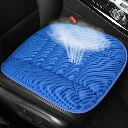 Mesh Car Seat Cushion for Driving, Summer Cooling Breathable 3D Air Car Seat Pad for SUV Pickup Truck Or Office Chair (Blue)