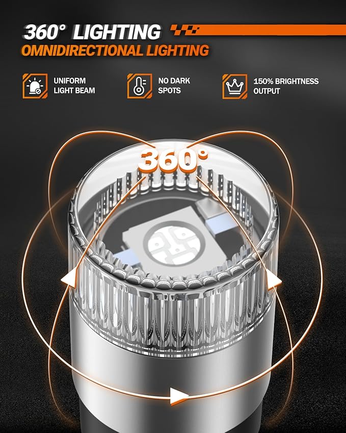 SEALIGHT 194 LED Bulb Blue, 168 2825 T10 W5W Bright LED Chips, Dashboard Light, Dome Light, Map Light, Door Light, Courtesy Light, License Plate Light, Pack of 6