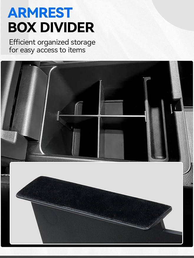 4PCS Center Console Organizer Tray for 2026-2023 Honda Pilot Ridgeline Passport Accessories, Armrest Storage Box and Divider, Hidden Storage Box and Cup Holder for Honda Pilot Ridgeline Passport