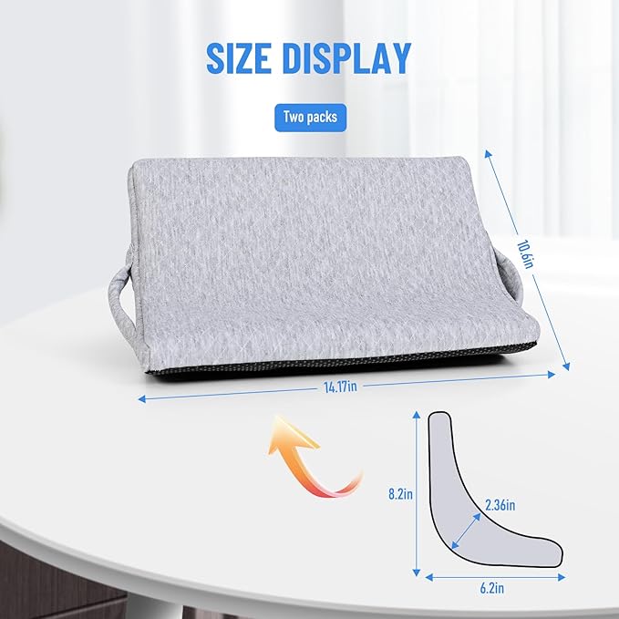 1 Pair Lateral Support Cushions for Wheelchair Side Guards, Wheelchair Side Pads for Larger Sized People Unable to Sit Upright in Wheelchairs