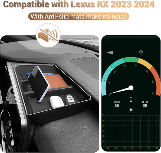Compatible with Lexus Dashboard Tray Center Console Dash Storage Tray Lexus RX350 Dashboard Organizer Behind Dash Screen Organizer for 2023 2024 2025 2026 Lexus RX 350 Accessories RX350 RX350h RX450h
