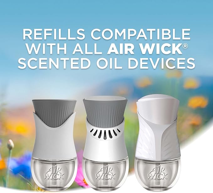 Air Wick Plug in Scented Oil Refill, 5 ct, Fresh Watermelon & Berries, Air Freshener, Essential Oils, Spring Collection
