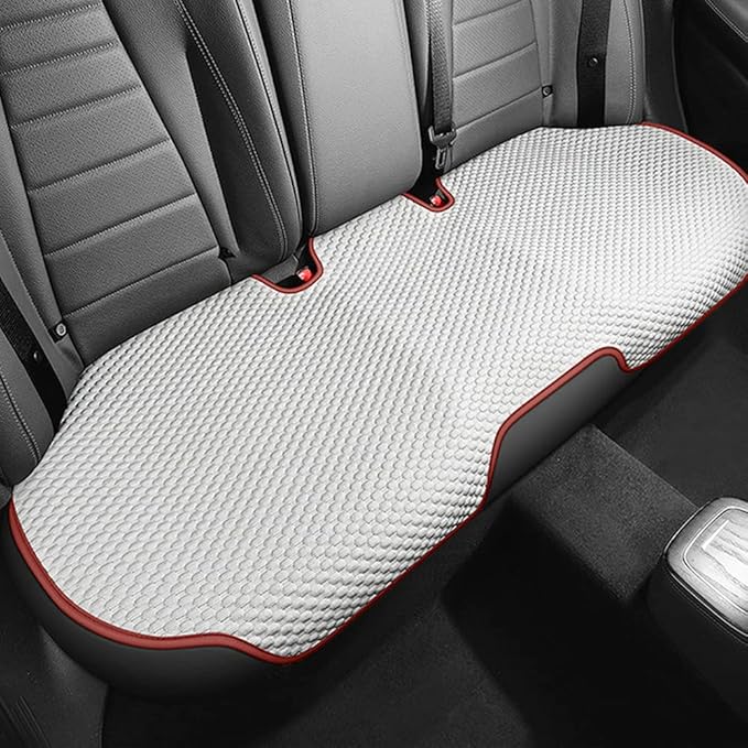 3pcs Car Seat Cushions,Car Seat Cover Compatible with 96% Vehicles,Universal Car Seat Protectors Mat Pad (Red&White)