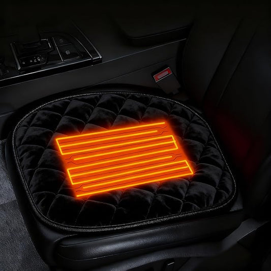 Seat Cover for Car Front Seat Car Seat Cover Luxury Car Seat Protector Non-Slip Universal Fit Seat Cushion for Most Vehicle, SUV, Truck, Sedan 1PCS (Black)