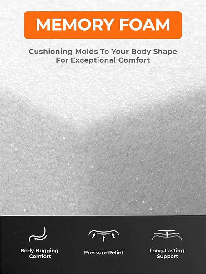 ORORO Heated Seat Cushion with Battery Pack, Foldable USB Heated Seat Cover Pads for Office Chair, Stadium, Camping