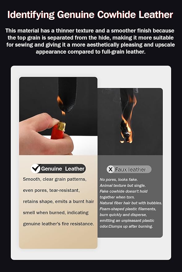 Genuine Leather Car Neck Pillow for headrest,Support Drive Seats Head Cushion,Real Cow Leather,11.8x7.5”,Plant-Based Polyester,Thickness & Height Adjustable,Inner Liner fillable(Beige,1p)