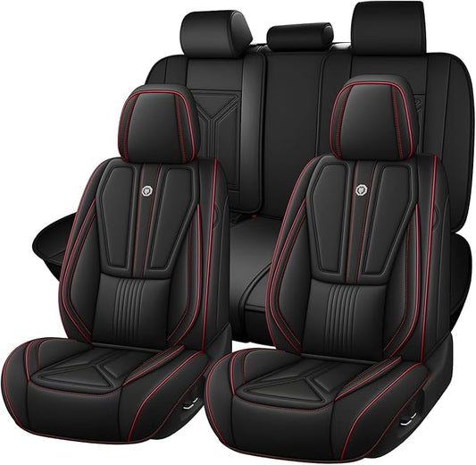 Car Seat Cover for Lexus RX 350 2007-2026,Leather Seat Cover for Car,Breathable Vehicle Cushions Cover Waterproof Protectors Seat Protector, (Full Set,Black)
