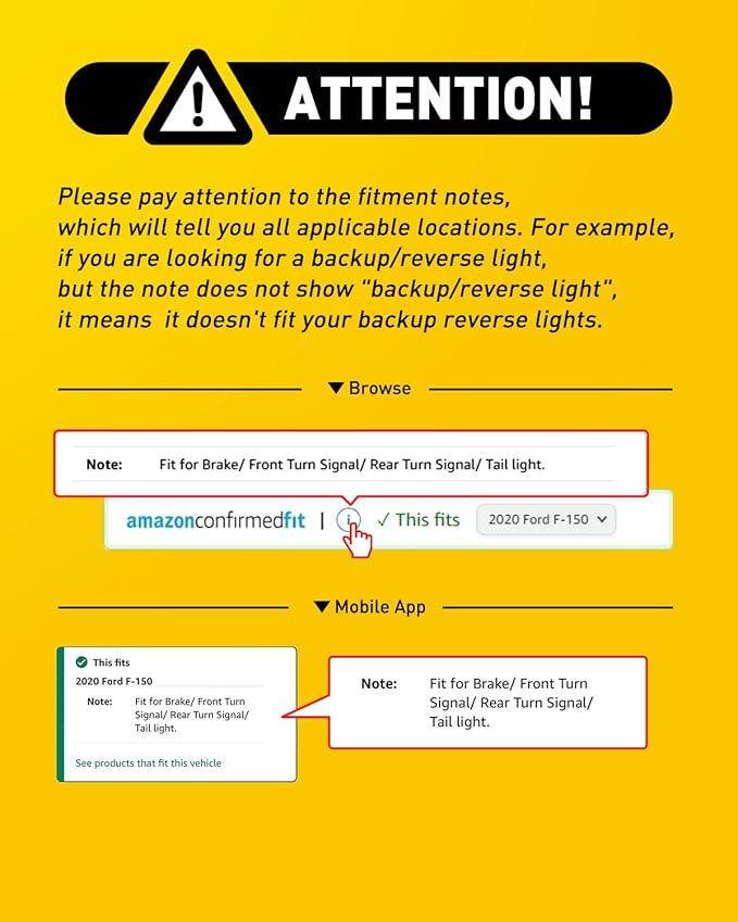 AUXITO 3157 LED Bulbs Reverse Lights, Super Bright 3056 3156 3057 4157 LED Bulbs with Projector for Reverse Back Up Lights Tail Brake Signal Parking Lights, 6000K White