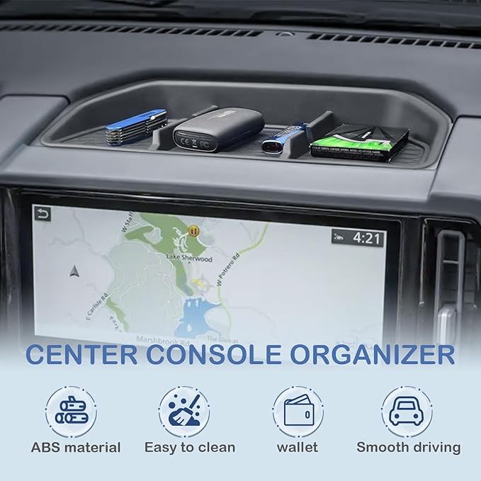 EDBETOS Frontier Dashboard Insert Tray Compatible with Frontier 2025 Accessories Storage Box Phone Holder Non-Slip Silicone Rubber Interior Dash Organizer (NOT for 2022-2024 Frontier)