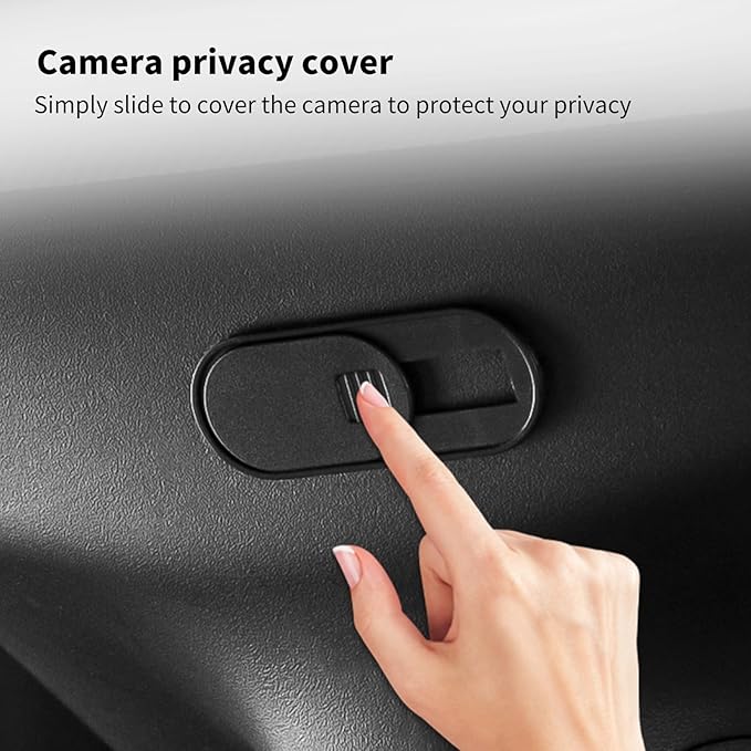 9Pcs Set Center Console Organizer Tray for Tesla Model Y Juniper 2025 2026, Under Seat Storage Box with Lid, Black, 2-Piece Set