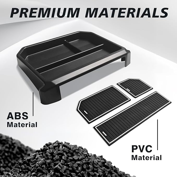 Muslogy Dashboard Storage Box for 2024 2025 2026 Tacoma & 2025 2026 4Runner Accessories Center Console Organizer w/ 8-inch Screen for SR SR5 TRD PreRunner TRD Sport Off-Road Pro Trailhunter (White)