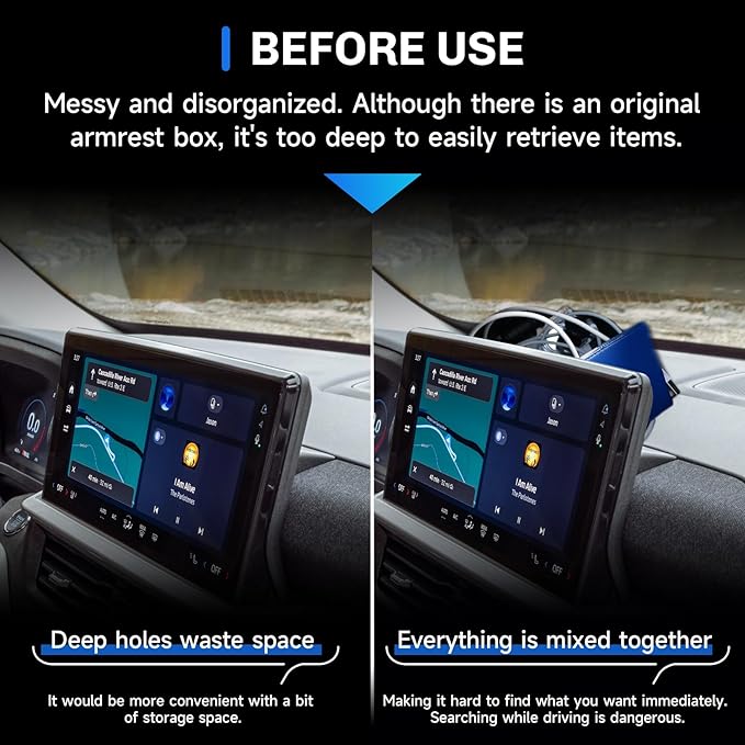 SXCY for 2025 2026 Ford Explorer Dashboard Organizer Tray for 2025 2026 Ford Explorer Accessories Screen Back Tray 2025 2026 Explorer Behind Dash Console Organizer Tray