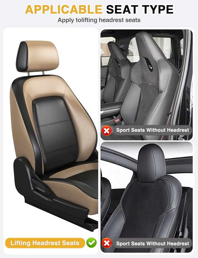 2-Pack Leather Car Backseat Organizer with Tablet Holder–Foldable Food Tray,Storage Pockets,Trash Can,Tissue Holder & Insulated Bag–Kick Mats Protector for Kids,Travel Accessories Organizer