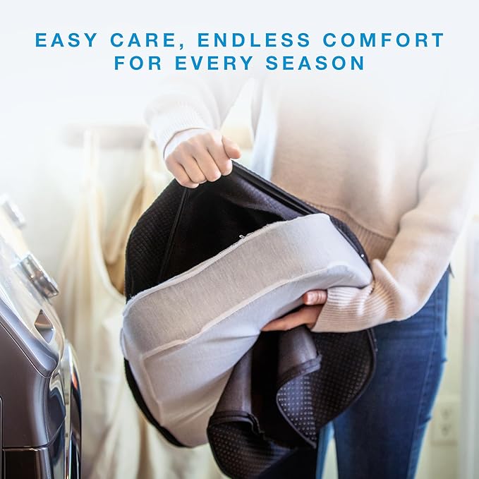 Type S Smoothing Premium Comfort Memory Foam Seat Cushion - Ergonomic Back Pain Relief for Coccyx Tailbone Sciatica Back Pain Relief for Office Chairs Gaming Chairs Car Seats Wheelchairs Chair Pad