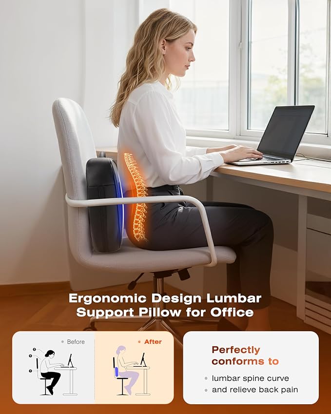 Back Massager for Pain Relief Deep Tissue with Heat - Shiatsu Kneading Back Massage for Chair, Neck Massagers Pad for Lower Back Leg Shoulder, Lumbar Support Pillow for Office Car, Gift for Men Women