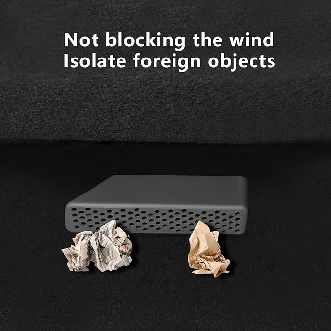 Temmis Car Under Seat Air Outlet Silicone Protection Cover for Toyota Highlander 2022-2025, Auto Interior Accessories Vent Protector Cap Set Accessory-Black