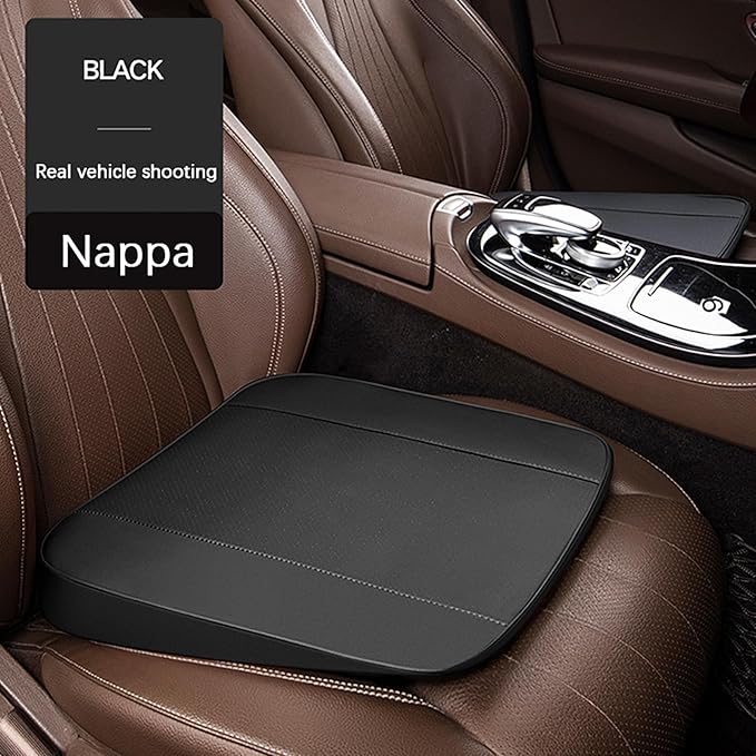 Car Height seat Cushion Car Height seat Cushion Perforated Leather Fabric Memory Cotton Inner core Anti Slip Bottom Fabric Suitable for Various Vehicle Seats and Office Chairs