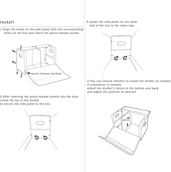 GMQ Car Trunk Organizer for SUV,Car Organizers and Storage with Collapsible Storage, Large Capacity for SUV, Truck, MPV (Red)