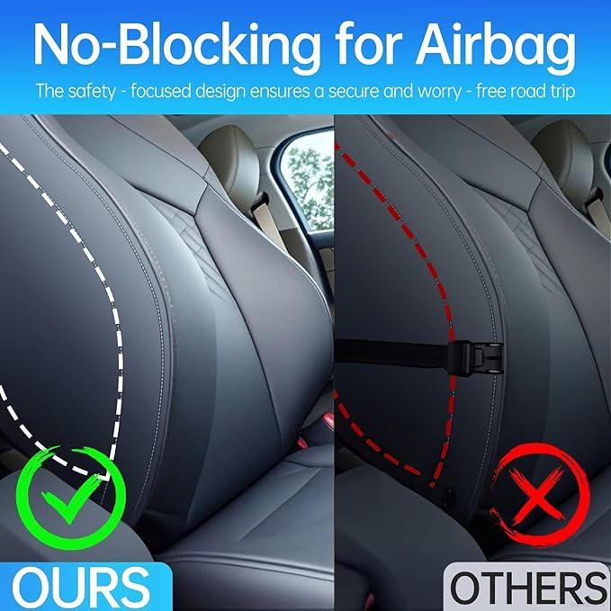 Back Seat Cover For Kids + 5 Pocket Storage Organizer, 1 Pack X-Large Waterproof Kick Mats Backseat Protector, Car Seat Back Protectors For Vehicles To Protect From Dirt, Mud & Scratches