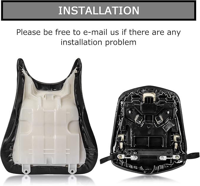 PSLER Front Rider Driver and Rear Passenger Seat Pillion Cushion For Yamaha YZF R6 2003 2004 2005