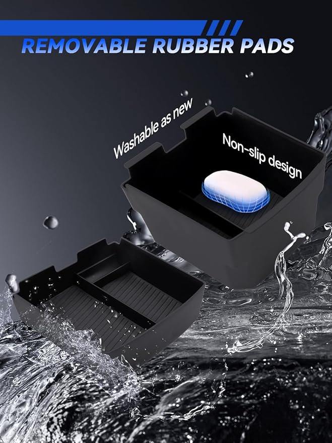 for Tucson Center Console Organizer Double-Layer 2025-2026 Hyundai Tucson(Limited) & Tucson Hybrid & Tucson Plug-in Hybrid Accessories Armrest Tray-ONLY Fit Tucson with Electronic Shift