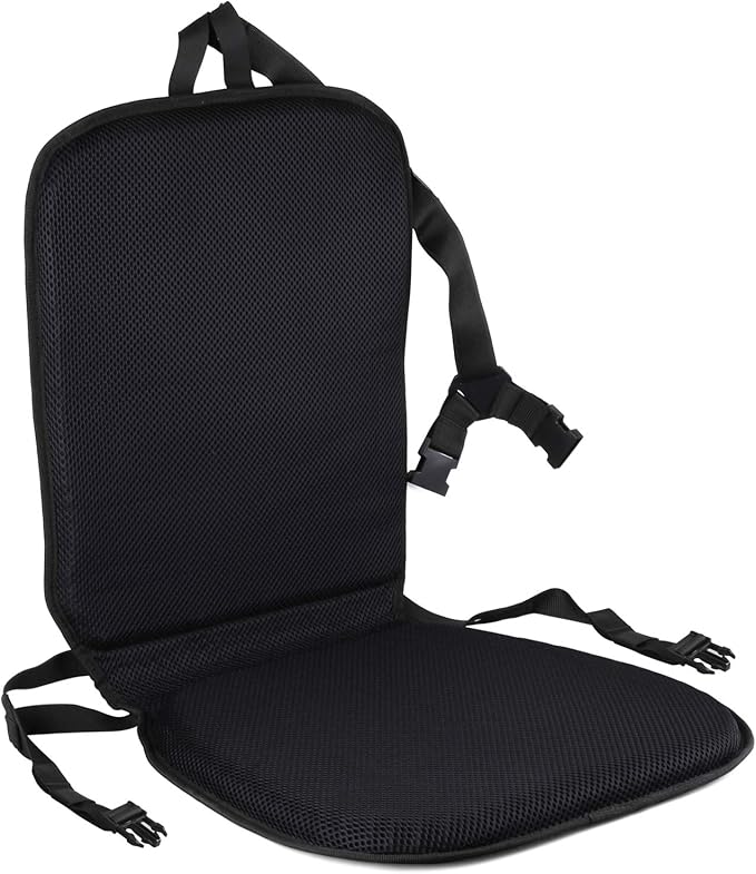 FOMI Premium All Gel Orthopedic Seat and Back Cushion Pad | Upper Lower Back Support Pillow for Car, Office, Kitchen Chair | Pressure Sore, Coccyx Pain Relief | Prevents Sweaty Bottom | Foldable