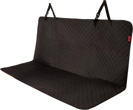 Lusso Gear Dog Car Seat Cover - Waterproof & Non-Slip Seat Protector - Universal Fit Truck & SUV Covers - Quick Install & Machine Washable Travel Accessory for Dogs - Black, Oxford Fabric