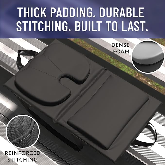 Everlasting Comfort Stadium Seats with Back Support - Adjustable Memory Foam Bleacher Chairs with Back and Cushion, Portable, Easy Folding Stadium Seat Cushion with Storage Pocket