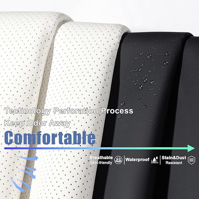 2 Seat Covers for Audi A4 2002-2026 Breathable Car Seat Covers,Anti-Slip Waterproof Car Seat Protectors with Airbag,Automotive Vehicle Cushion with Storage Pockets (Standard,Black)