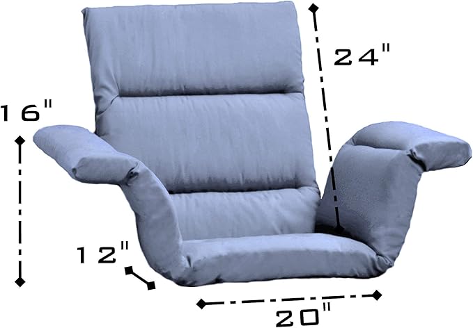 Comfort Finds Total Chair Cushion - Pressure Reducing Chair Cushion - Pressure Reducing Cushion for Wheelchairs by Comfort Finds (Light Blue)