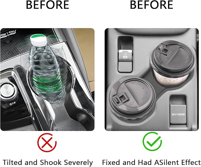 Center Console Cup Holder Insert Protector Compatible with 2025 Forester (Base/Premium/Sport/Wilderness/Limited/Touring) Interior Accessories Car Cup Holder for Forester 2025