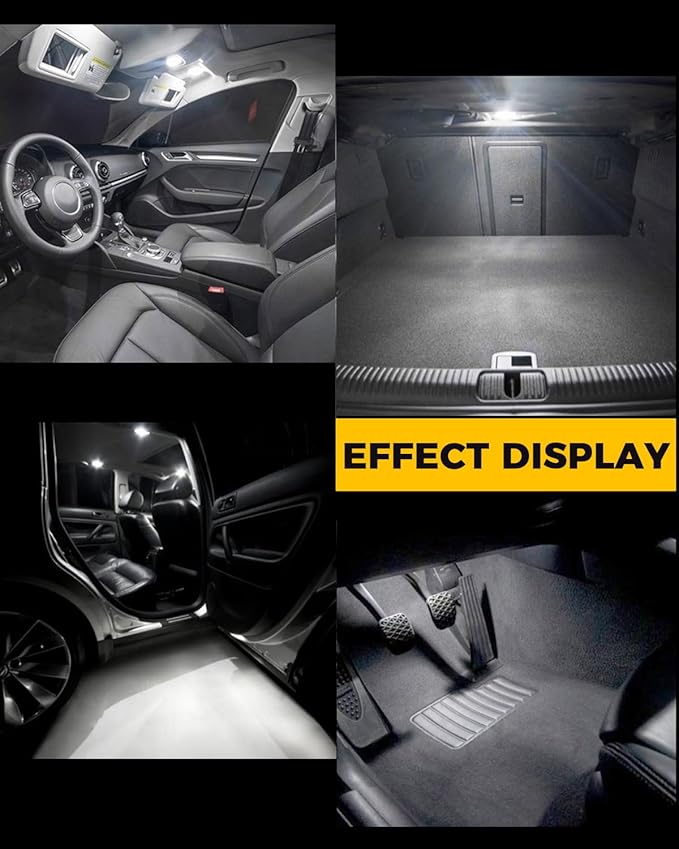 BMT xms Car Interior LED Light Replacement for Subaru Forester 2019-2024,6000K Super Bright Interior Light Bulbs Package, 6pcs