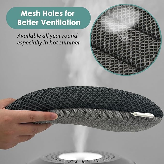 AEROiVi 17.7" L × 16.9" W × 3" H,Car Booster Seat Cushion Raise The Height for Short People Driving, Breathable 3D Air Mesh, 3 Inch Booster Seat, Non-Slip Bottom, Car Seat Pad with Truck,Cars,SUVs