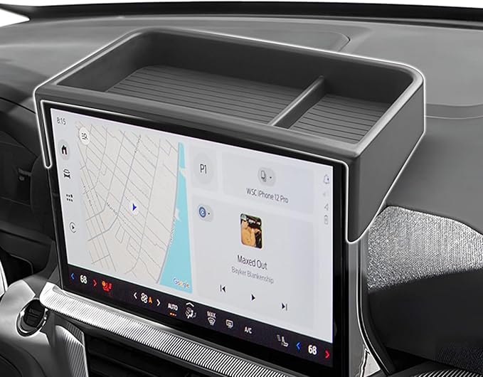 SXCY for 2025 2026 Ford Explorer Dashboard Organizer Tray for 2025 2026 Ford Explorer Accessories Screen Back Tray 2025 2026 Explorer Behind Dash Console Organizer Tray