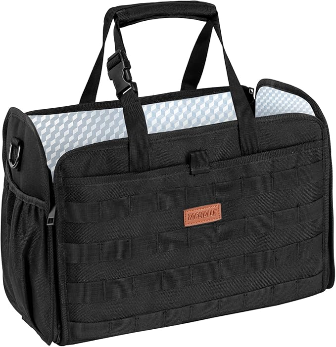 Convertible Car Organizer – 2 in 1 Front Backseat Storage Bag with Adjustable Straps, Universal Waterproof MOLLE Panel Seat Back Organizer for All Vehicles