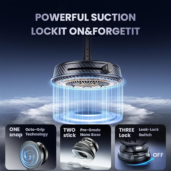 360° Adjustable Magnetic Phone Holder for ,iPhone 17 Pro Max, 16, 15, 14, 13, 12, Air Plus & More | Ideal for Cars, Kitchens, Bedrooms, Gyms & Other Locations | Secure, Versatile & Convenient