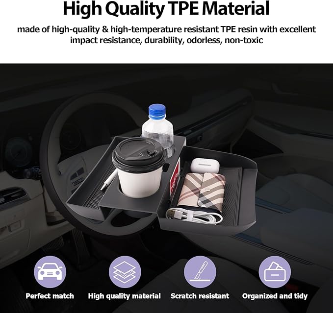 2025 Palisade Lower Organizer Tray for 2020 2021 2022 2023 2024 2025 Hyundai Palisade SE/SEL/XRT/Limited/Calligraphy Under Armrest Organizer Insert Storage Tray w/Cup Holder 2025 Palisade Accessories