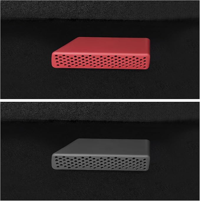 Temmis Car Under Seat Air Outlet Silicone Protection Cover for Toyota Highlander 2022-2025, Auto Interior Accessories Vent Protector Cap Set Accessory-Red