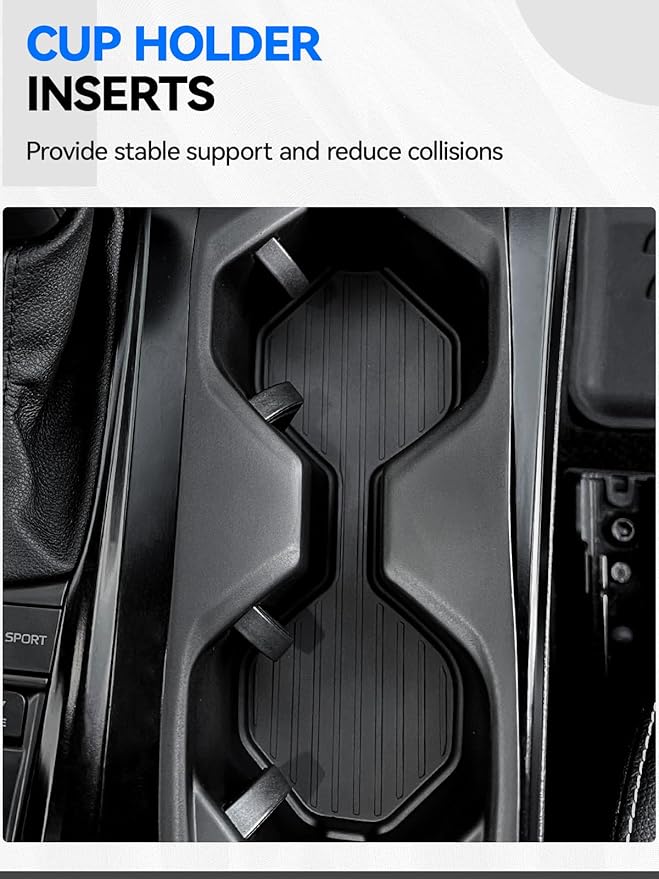 ELECFRESH 4PCS Center Console Organizer Tray for 2025 2026 Toyota Camry Accessories, Armrest Storage Box, Cup Holder, Wireless Charging Mat for Toyota Camry