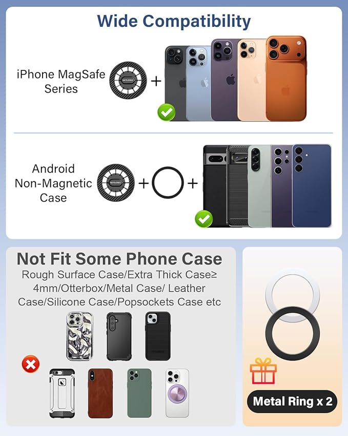 Car Phone Holder for Ford Explorer 2011-2018/Police Interceptor SUV 2013-2015 2016 2017 2018 Accessories Automobile Cradles Magnetic Phone Mount Compatible with MagSafe, Strong Magnets Cell Phone Base