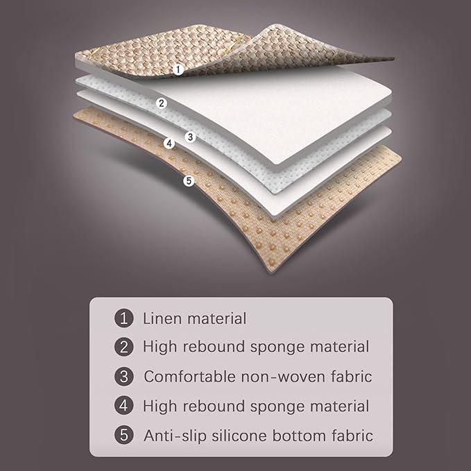 Beige Back Seat Cover, Rear Car Seat Cover for Cars Truck SUV,Seat Covers with Storage Pocket,Bottom Auto Seat Cushion Pad Mat for Most Vehicles-Beige,1 Pcs