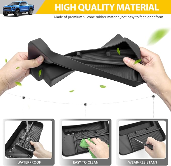 Center Console Organizer for 2023-2025 Chevy Chevrolet Colorado/GMC Canyon Dashboard Insert Tray Dash Storage Box for 2023 2024 2025 Colorado/Canyon Accessories