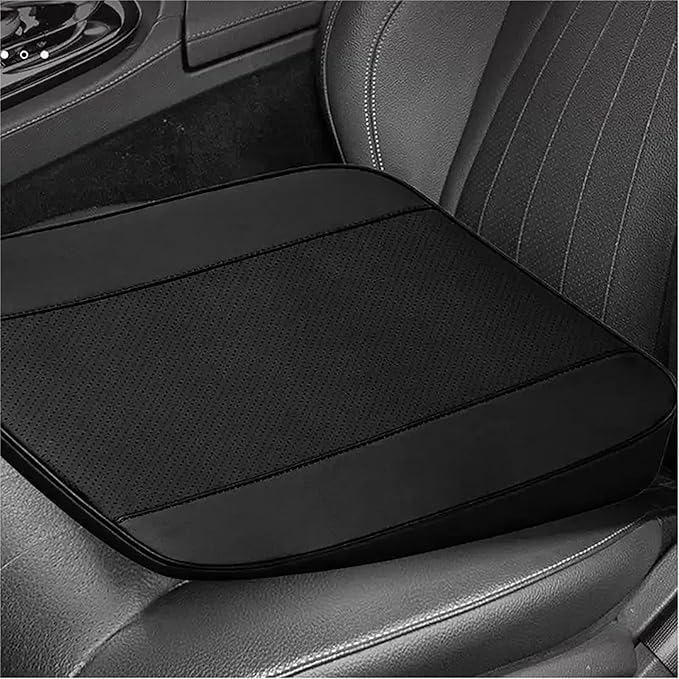 Car Height seat Cushion Car Height seat Cushion Perforated Leather Fabric Memory Cotton Inner core Anti Slip Bottom Fabric Suitable for Various Vehicle Seats and Office Chairs