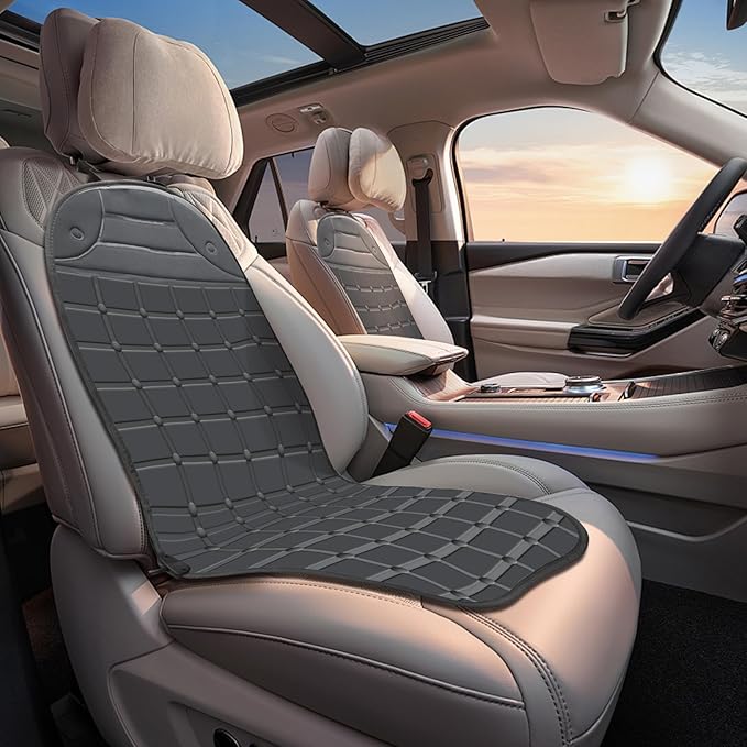 ILLUMINEW Seat Cushion Winter Cover for Full Back and Seat for Family (Black)