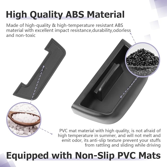 LUWU 2024 Bronco Sport Dashboard Storage Tray Compatible with Ford Bronco Sport 2021-2024 Accessories Center Console Display Box Hidden Organizer Tray Behind Screen (Only Fit for 8-inch Screen)