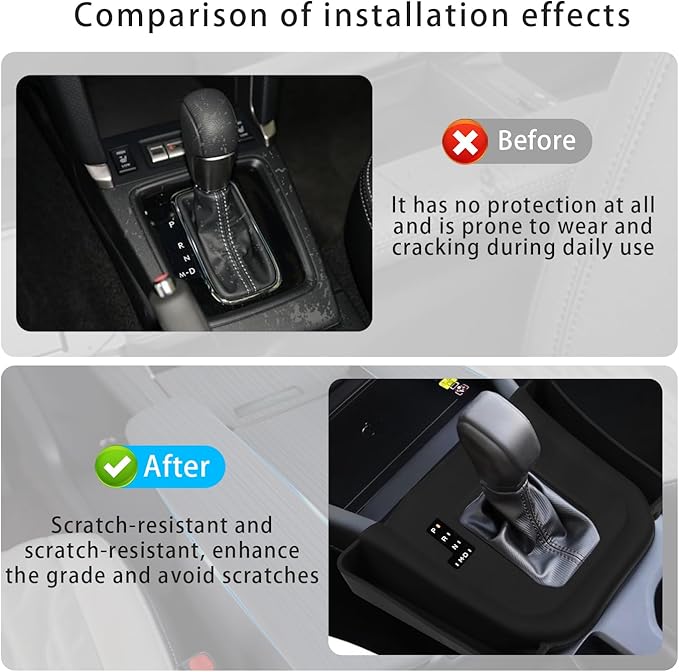 Central Control Silicone Gear Shift Panel Trim Cover for Forester 2025 2026 (Base Premium Sport Wilderness Limited Touring) Gear Shift Control Anti-Scratch Panel Protective Cover