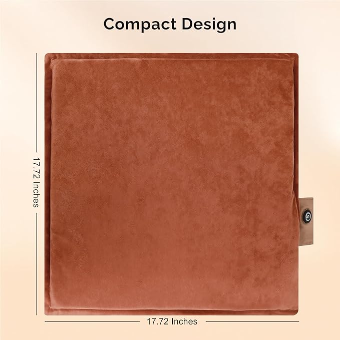 SAVIOR HEAT Portable Heated Seat Cushion 3 Heat Settings Battery Opearted 10000mAh Butt Pillow USB Rechargeable Heating Seat Cushion Heated Seat Cover Pad for Stadium Home Use Fishing Camping Yard